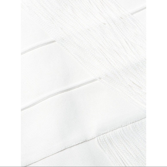 Herve Leger Draped Fringe Mini Dress - Picture 5 of 6